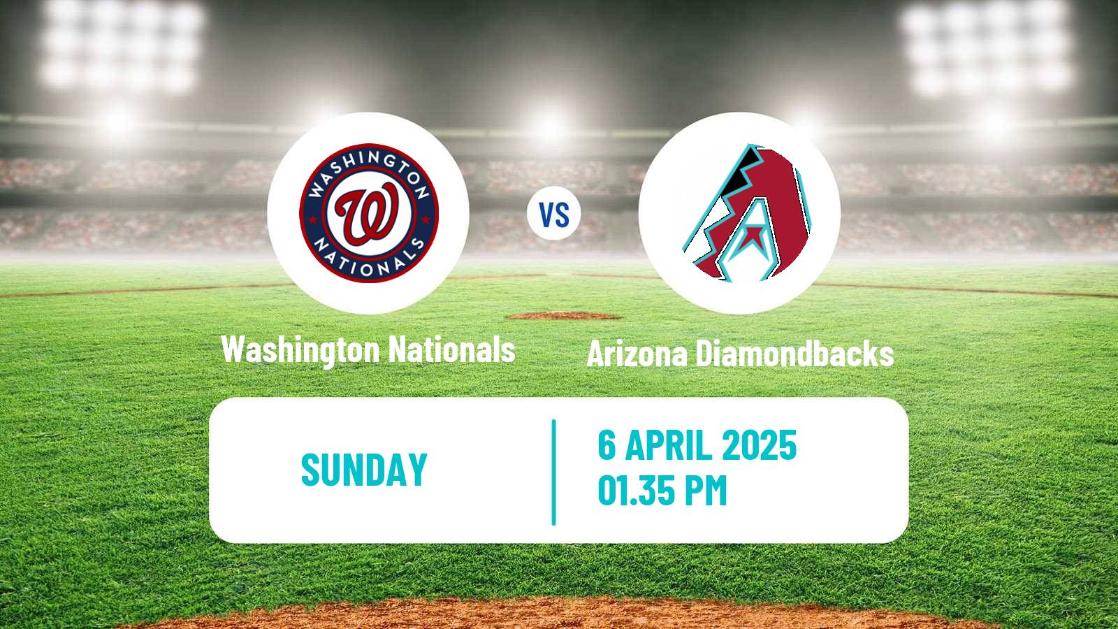 Baseball MLB Washington Nationals - Arizona Diamondbacks