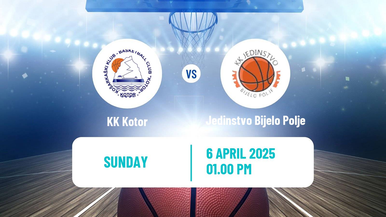 Basketball Montenegrin Prva A Liga Basketball Kotor - Jedinstvo Bijelo Polje