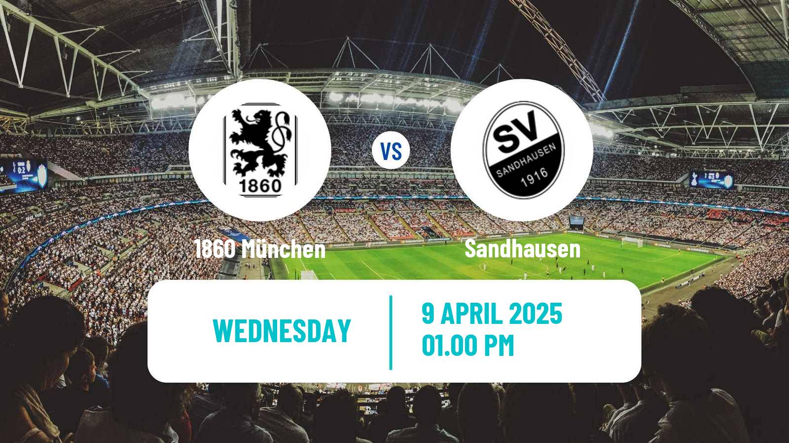 Soccer German 3 Bundesliga 1860 München - Sandhausen