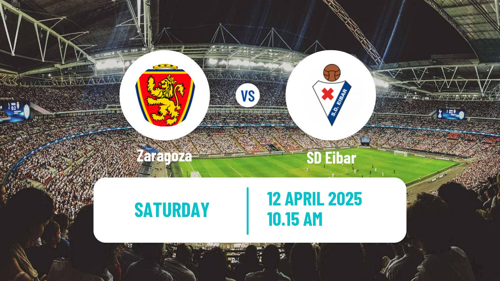 Soccer Spanish LaLiga2 Zaragoza - Eibar