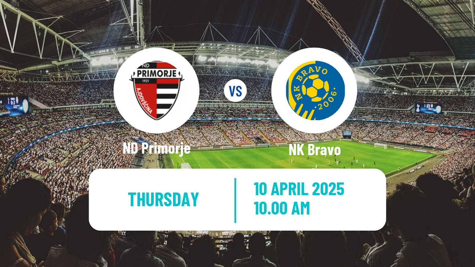 Soccer Slovenian PrvaLiga Primorje - NK Bravo
