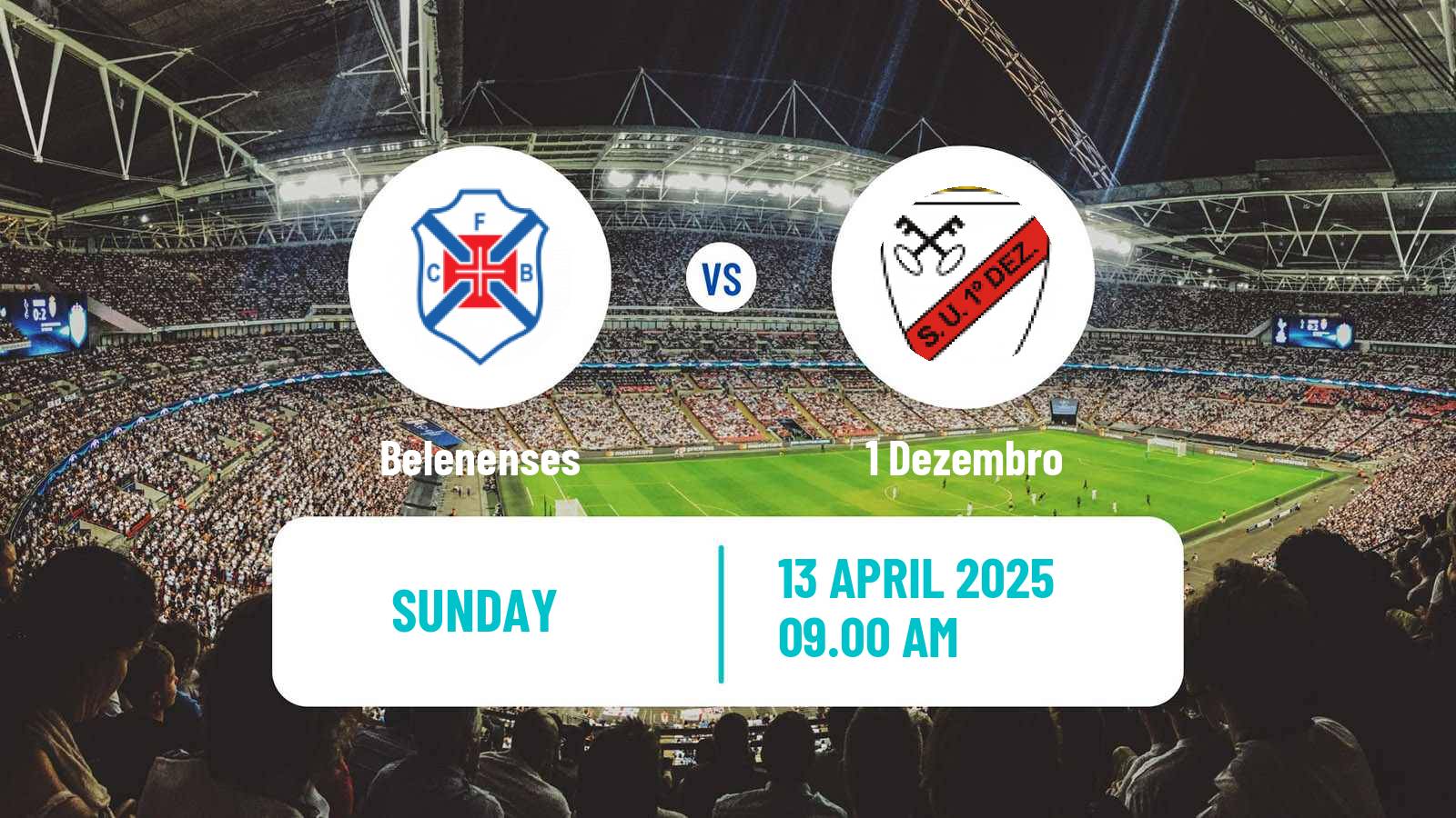 Soccer Portuguese Liga 3 Belenenses - 1 Dezembro