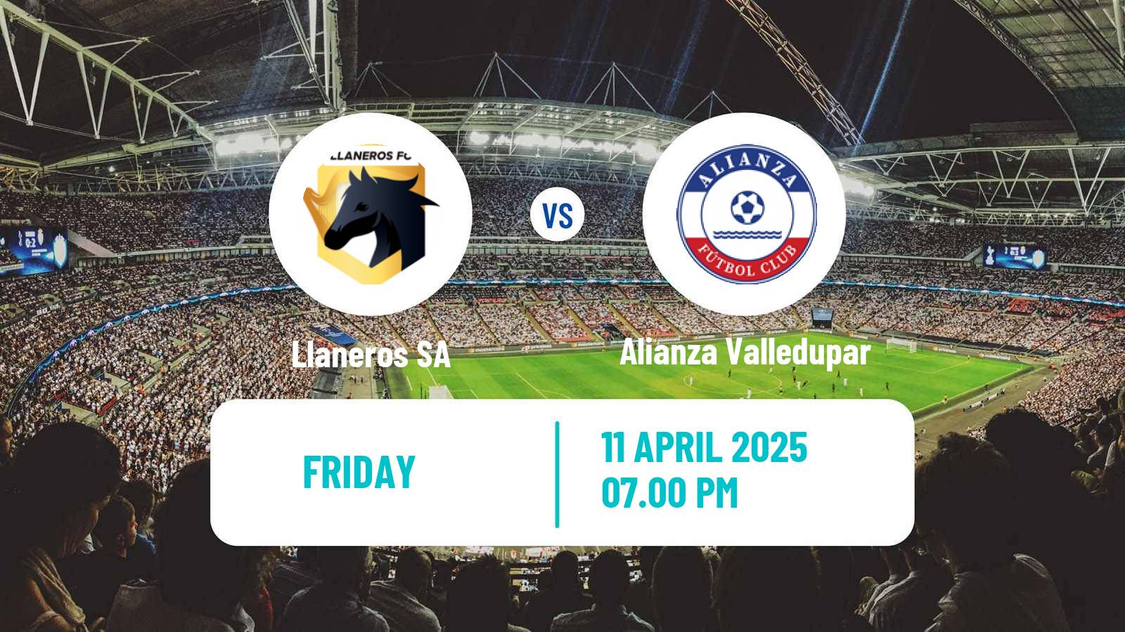 Soccer Colombian Primera A Llaneros SA - Alianza Valledupar