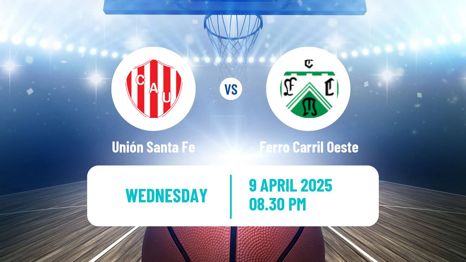 Basketball Argentinian LNB Unión Santa Fe - Ferro Carril Oeste