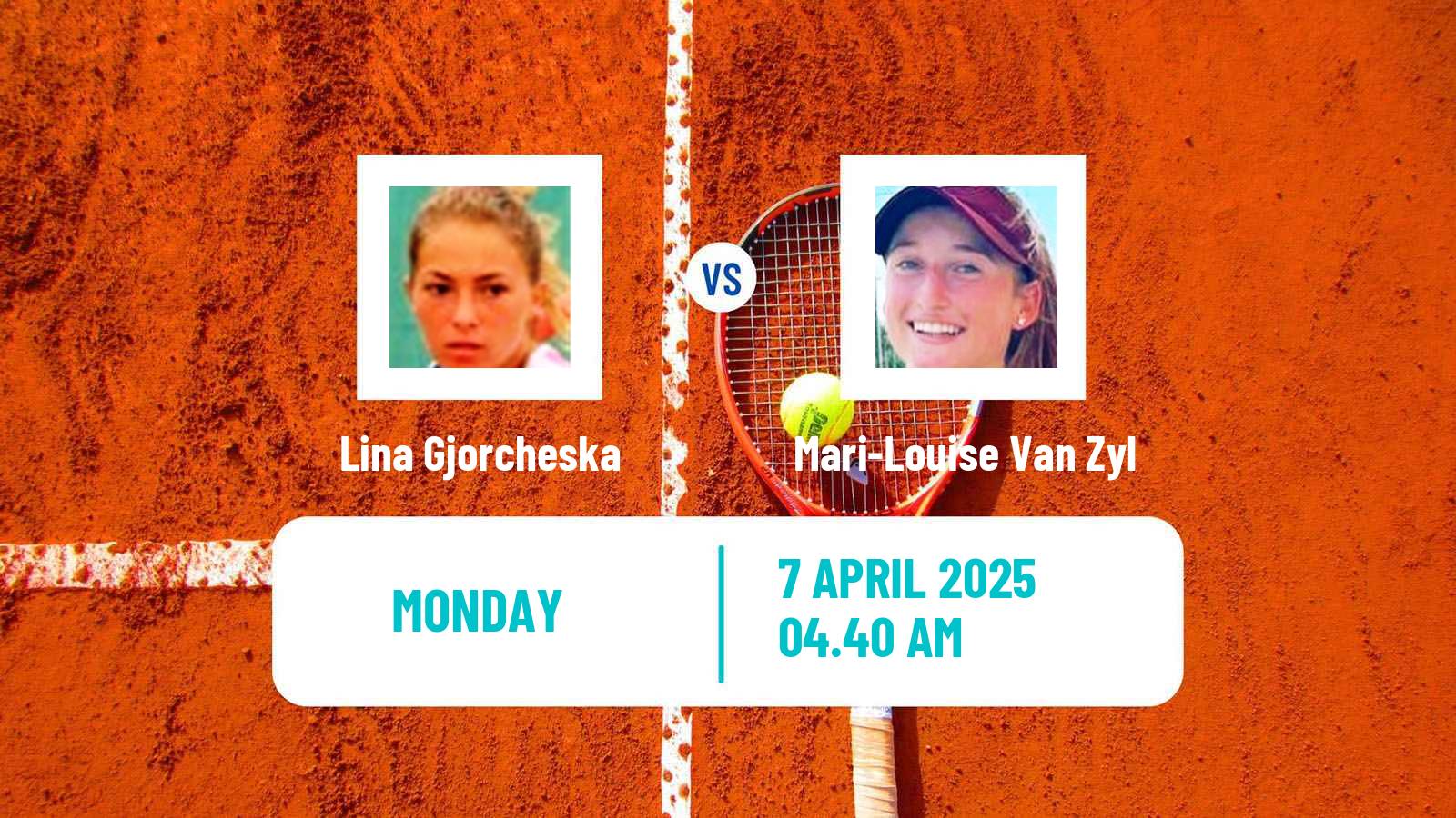 Tennis WTA Billie Jean King Cup Group II Lina Gjorcheska - Mari-Louise Van Zyl