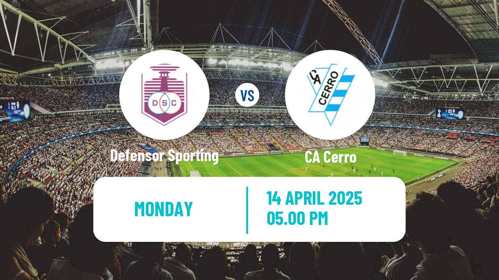 Soccer Uruguayan Primera Division Defensor Sporting - Cerro