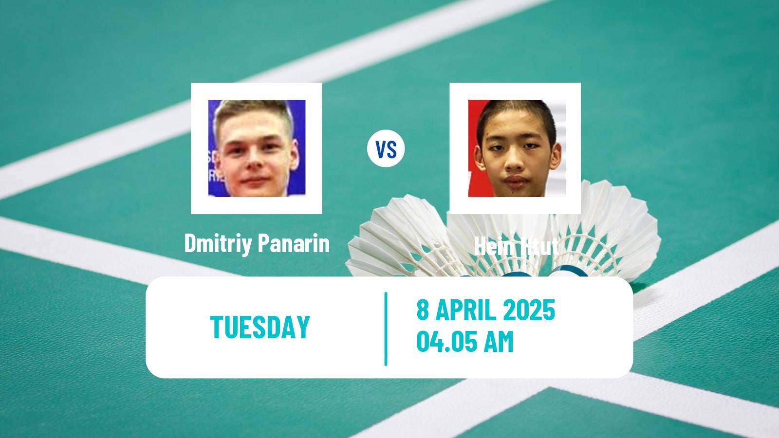 Badminton BWF Asia Championships Men Dmitriy Panarin - Hein Htut