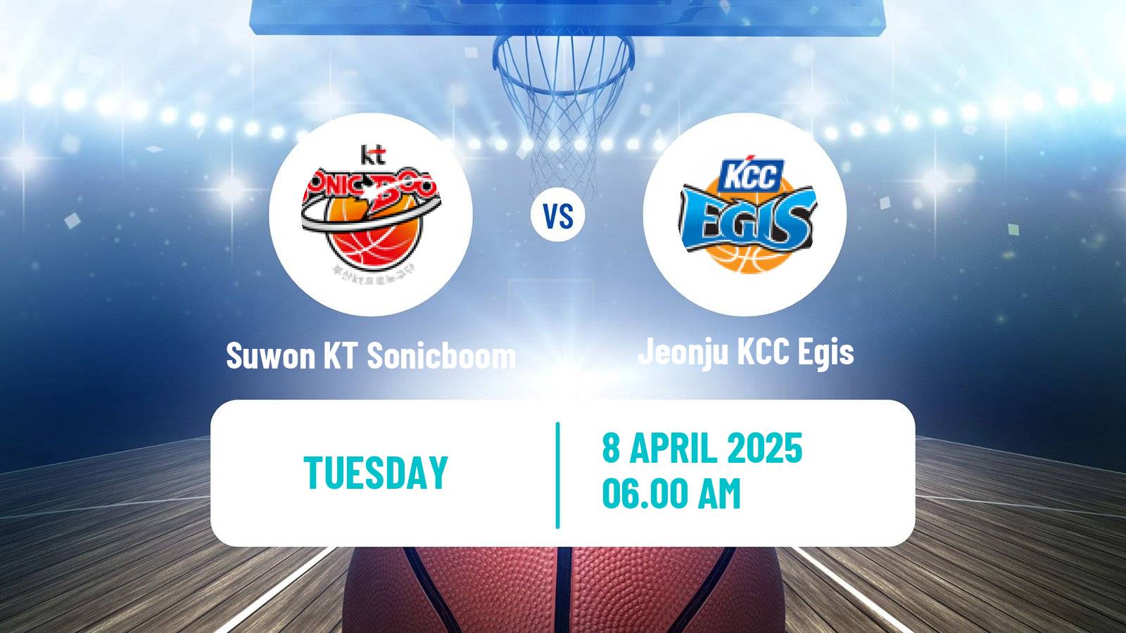 Basketball KBL Suwon KT Sonicboom - Jeonju KCC Egis