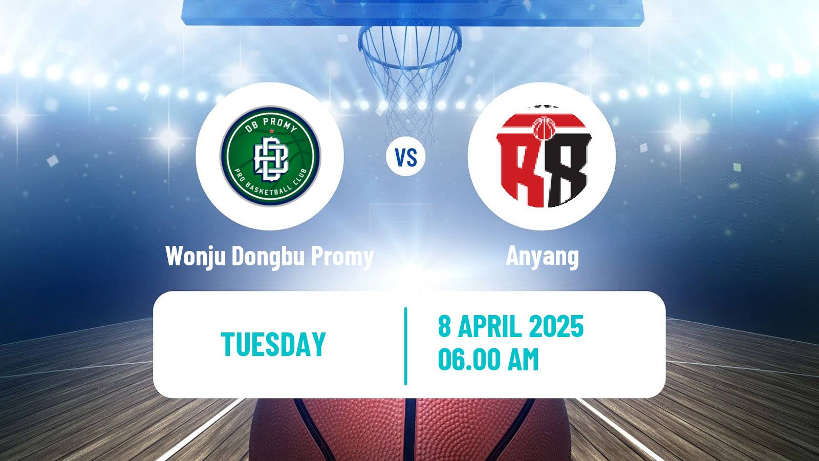 Basketball KBL Wonju Dongbu Promy - Anyang