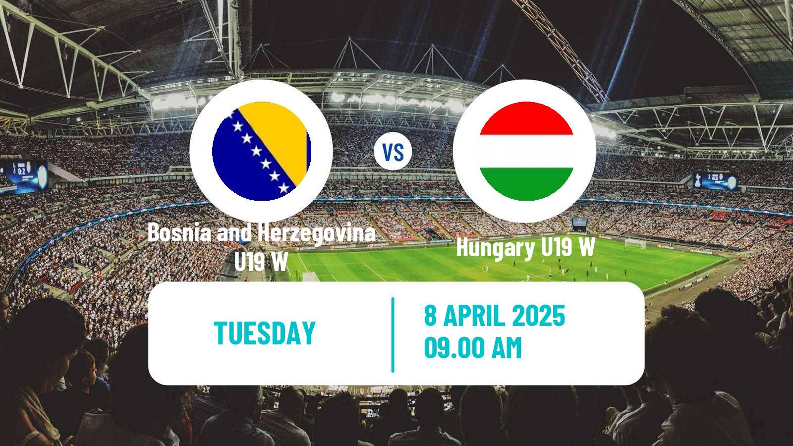 Soccer UEFA Euro U19 Women Bosnia and Herzegovina U19 W - Hungary U19 W