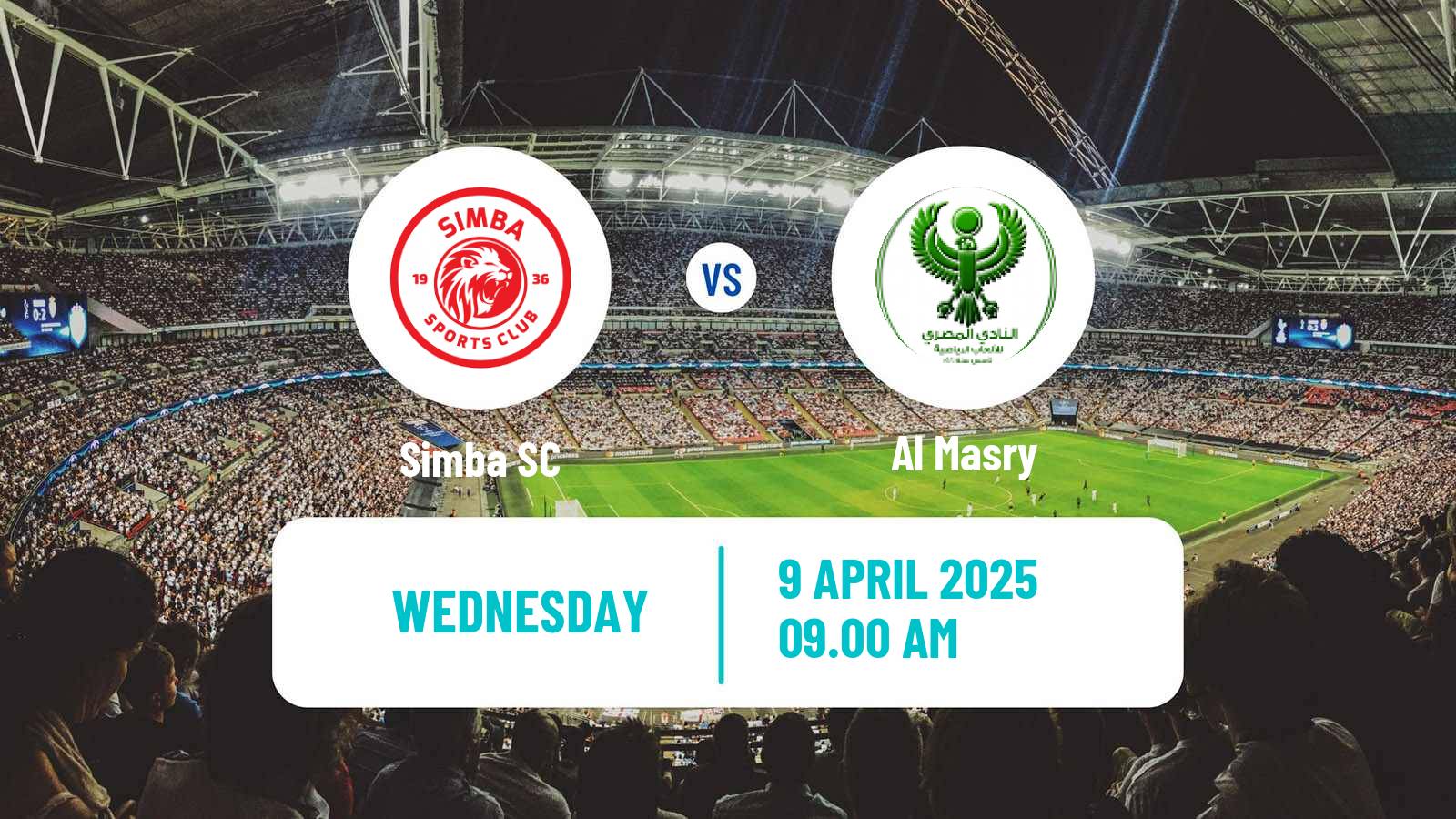 Soccer CAF Confederation Cup Simba - Al Masry