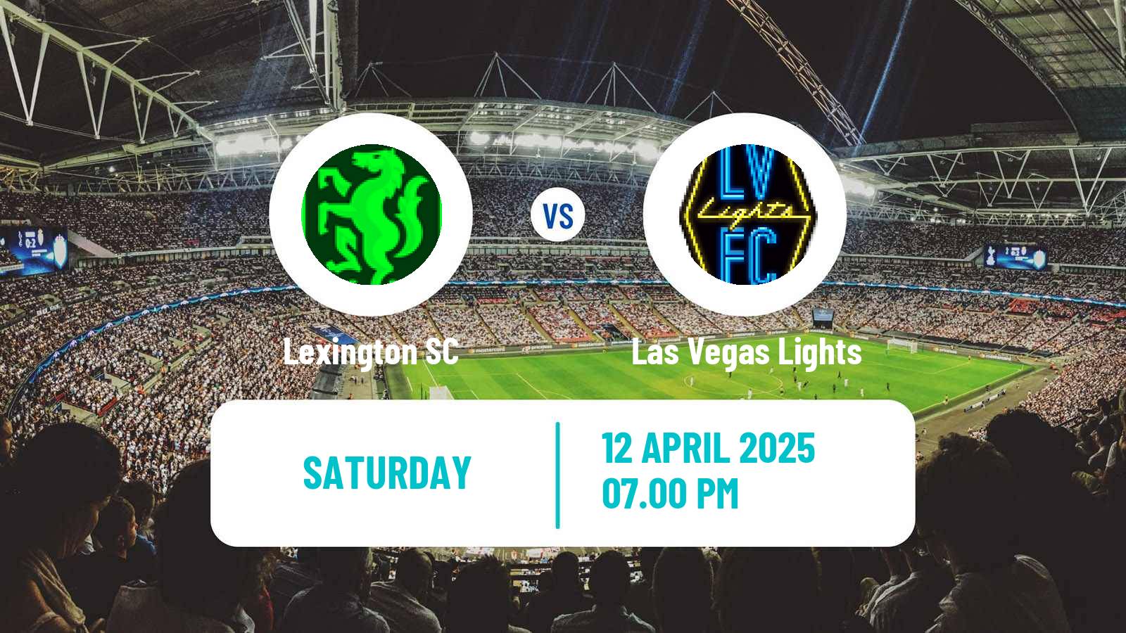 Soccer USL Championship Lexington - Las Vegas Lights