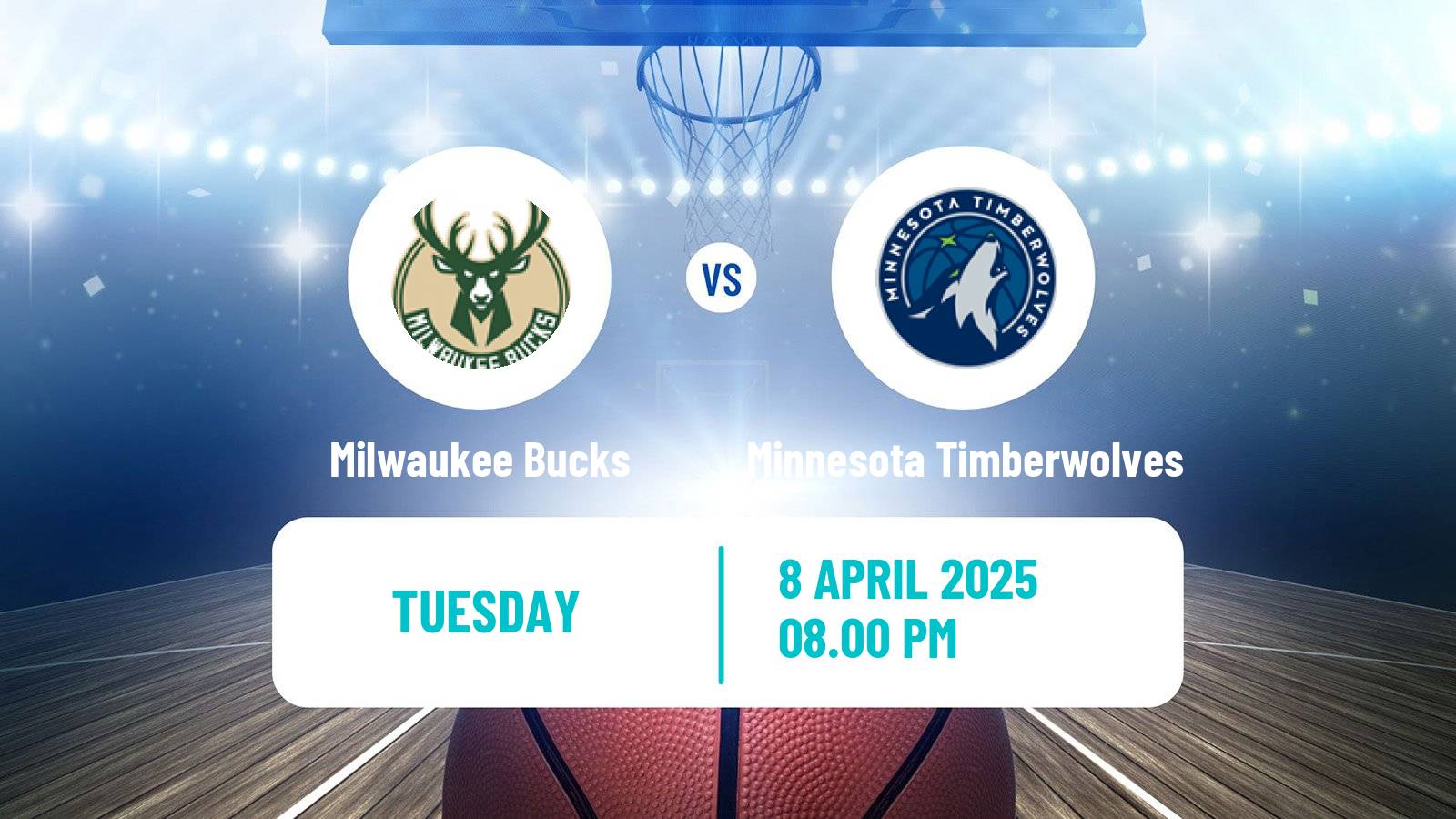 Basketball NBA Milwaukee Bucks - Minnesota Timberwolves