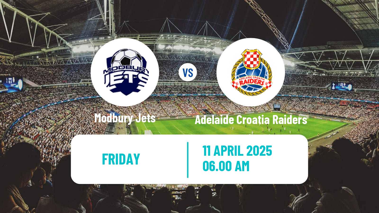 Soccer Australian NPL South Australian Modbury Jets - Adelaide Croatia Raiders