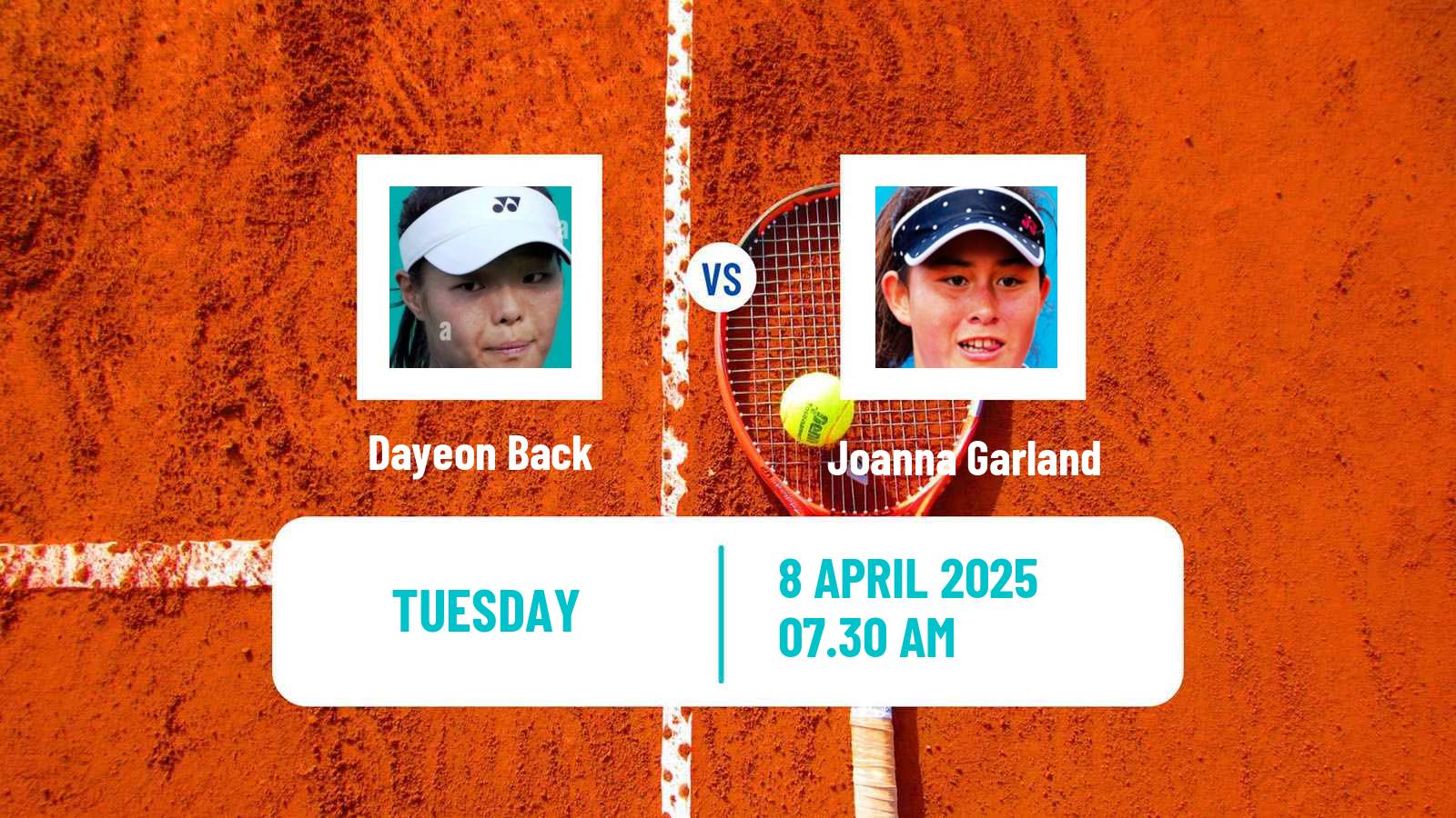 Tennis WTA Billie Jean King Cup Group I Dayeon Back - Joanna Garland