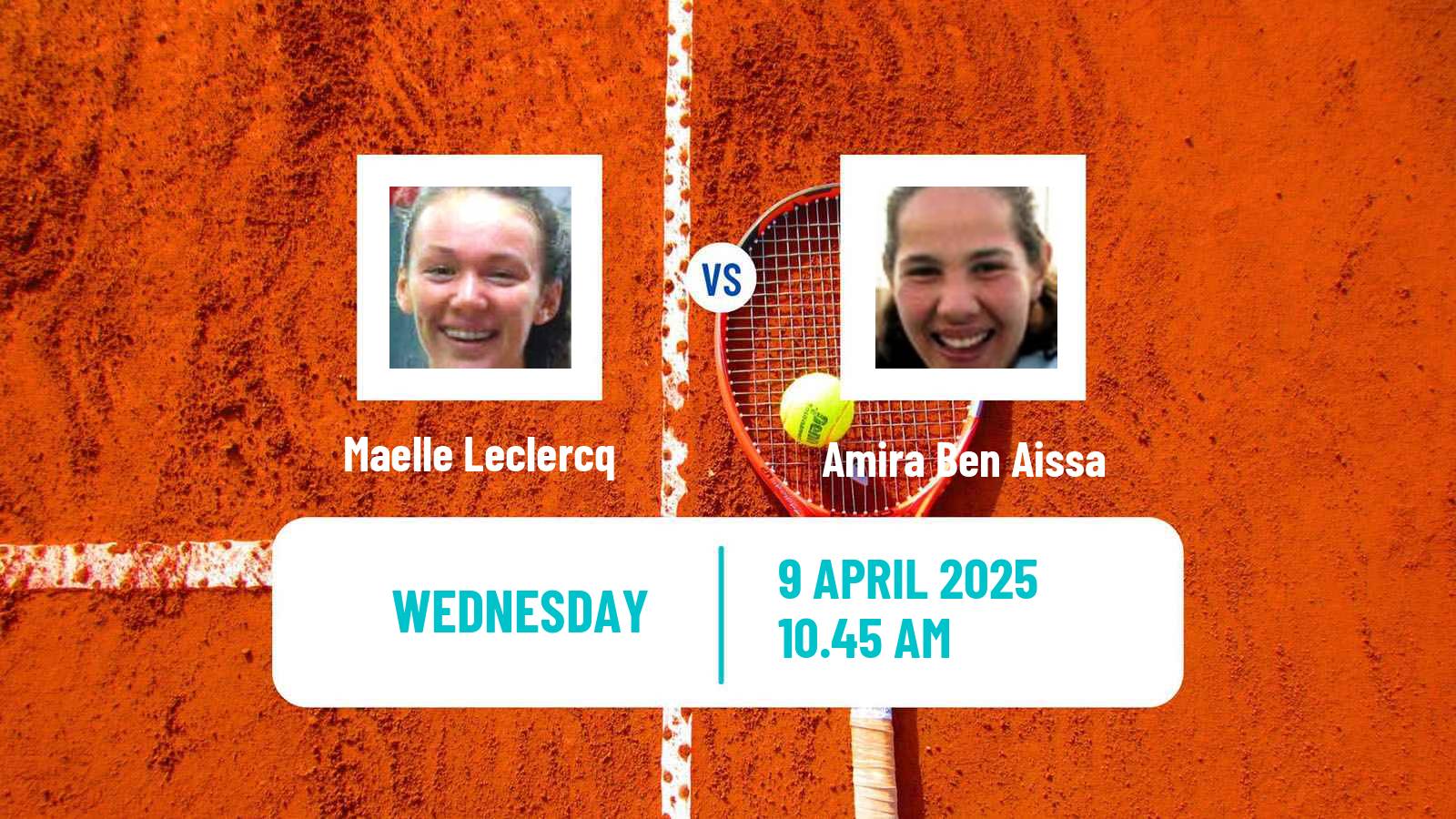 Tennis ITF W15 Monastir 14 Women Maelle Leclercq - Amira Ben Aissa
