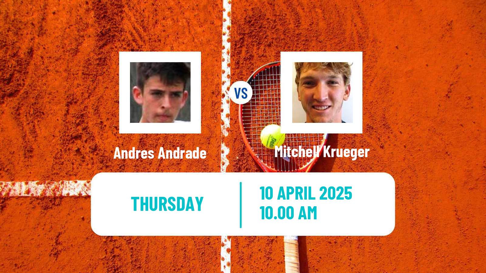 Tennis Sarasota Challenger Men Andres Andrade - Mitchell Krueger