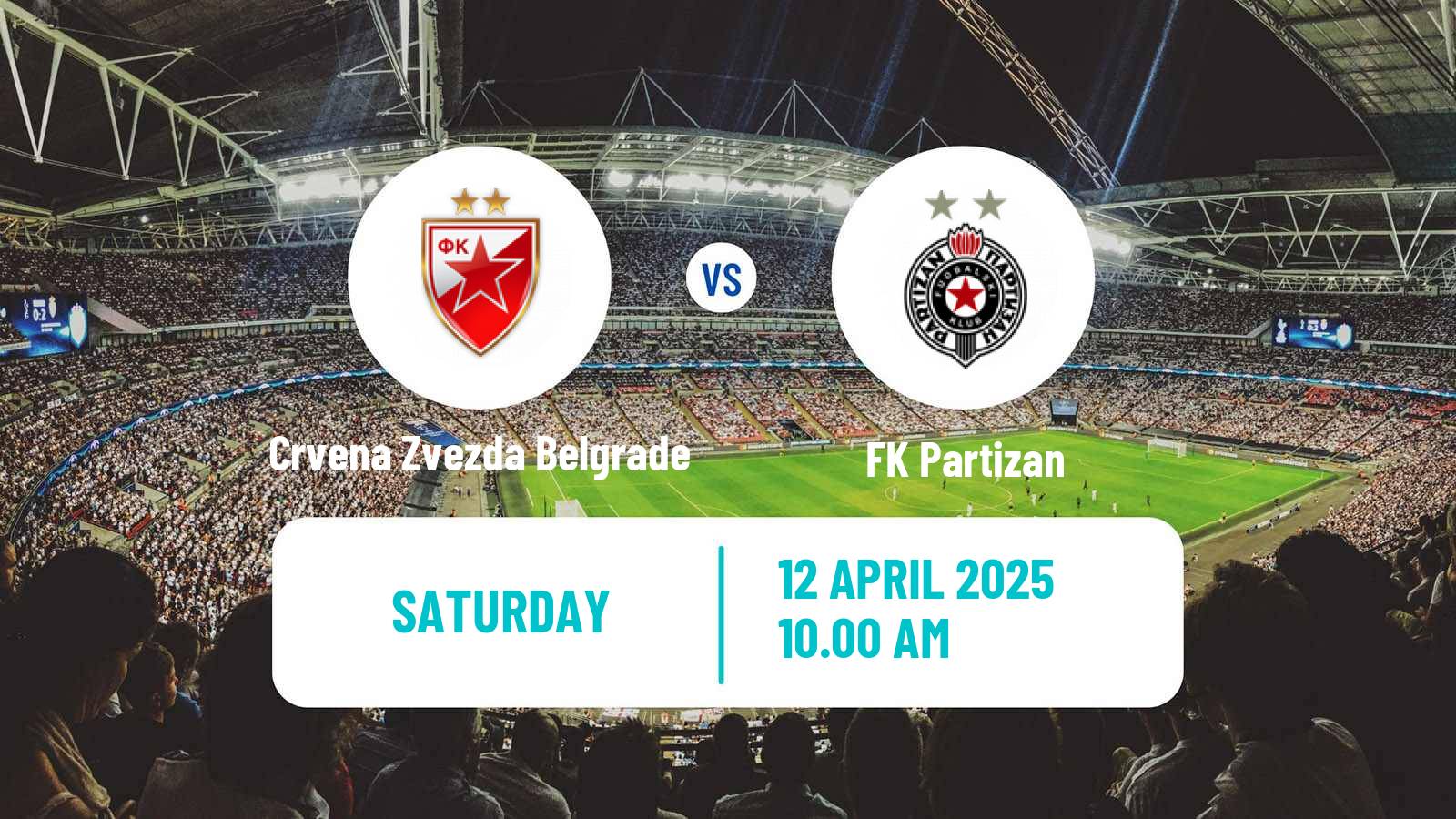 Soccer Serbian Superliga Crvena Zvezda Belgrade - Partizan