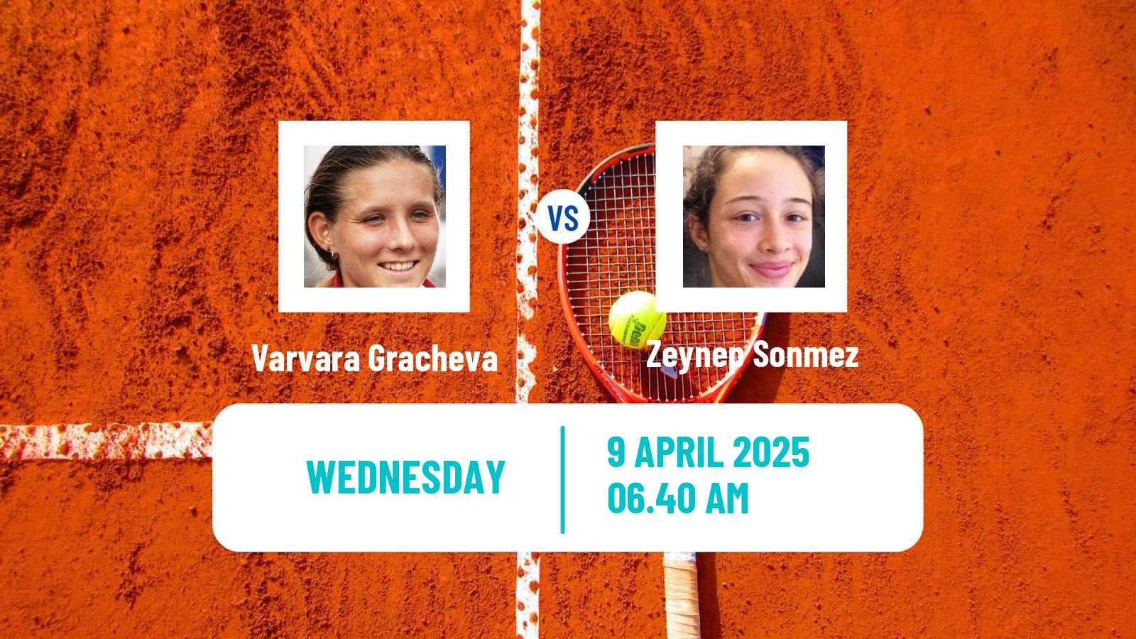 Tennis WTA Billie Jean King Cup Group I Varvara Gracheva - Zeynep Sonmez