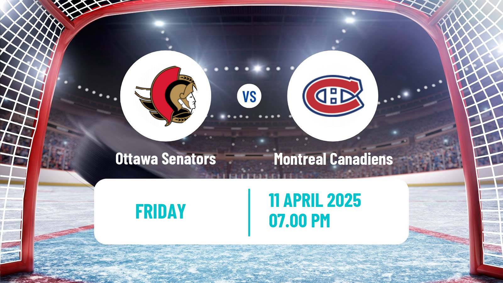Hockey NHL Ottawa Senators - Montreal Canadiens