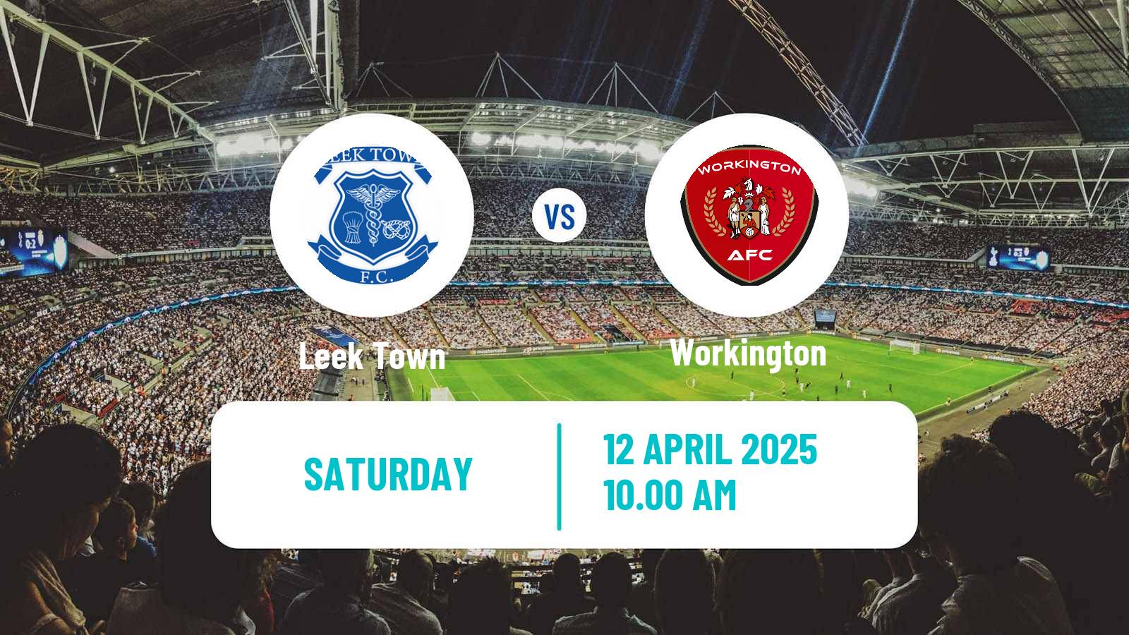 Soccer English NPL Premier Division Leek Town - Workington
