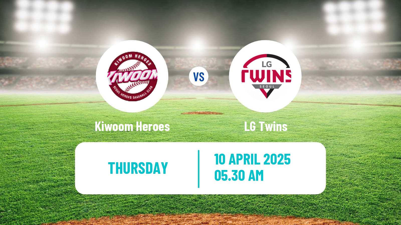 Baseball KBO Kiwoom Heroes - LG Twins