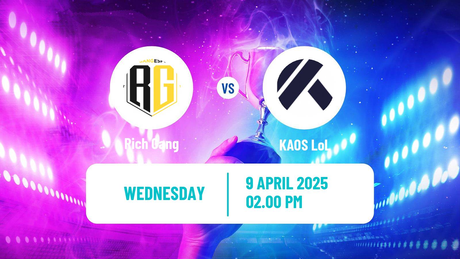 Esports League Of Legends Nlc Rich Gang - KAOS