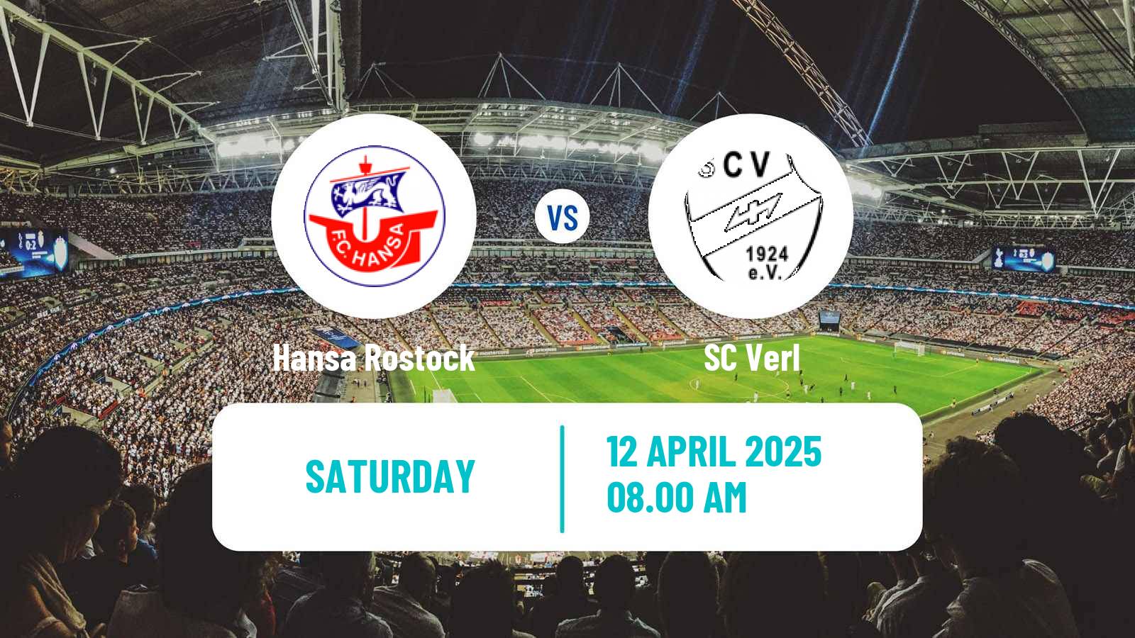 Soccer German 3 Bundesliga Hansa Rostock - Verl