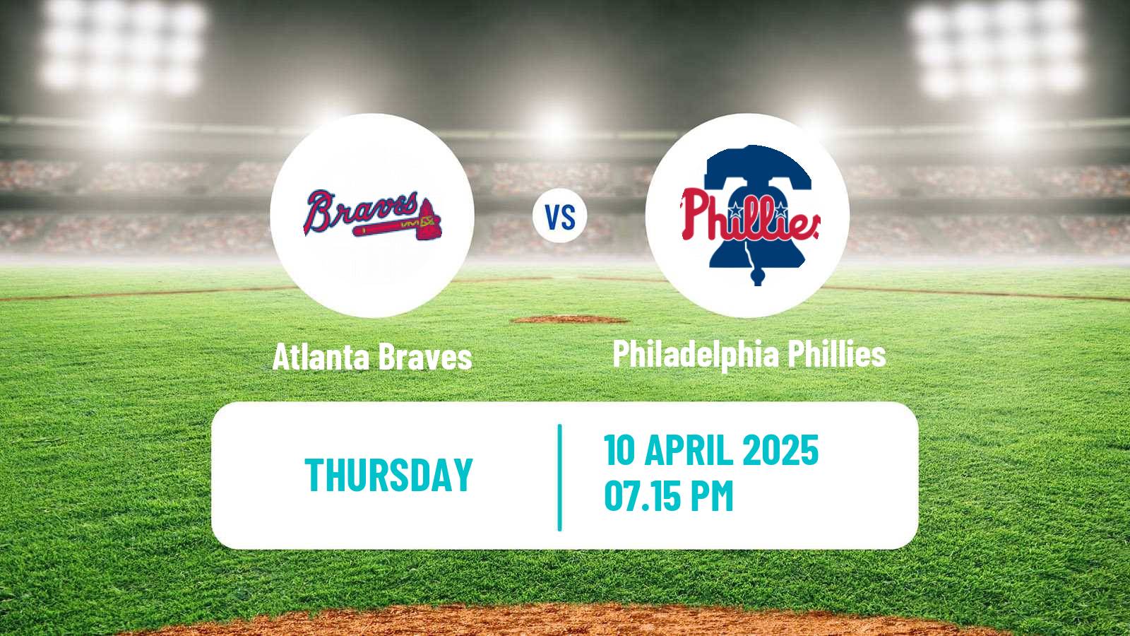 Baseball MLB Atlanta Braves - Philadelphia Phillies