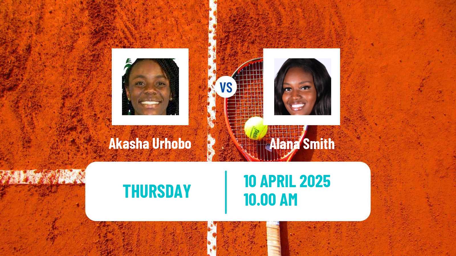Tennis ITF W35 Boca Raton Fl Women Akasha Urhobo - Alana Smith