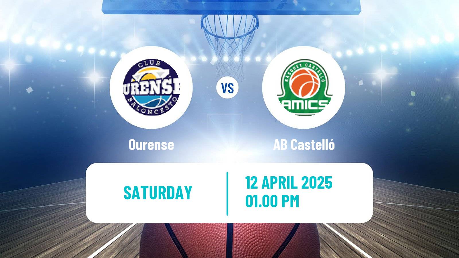 Basketball Spanish LEB Oro Ourense - Castelló