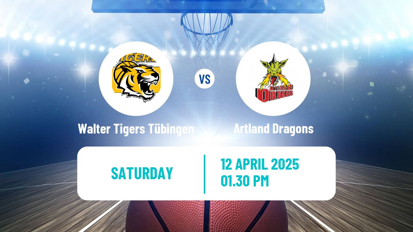 Basketball German Pro A Basketball Walter Tigers Tübingen - Artland Dragons