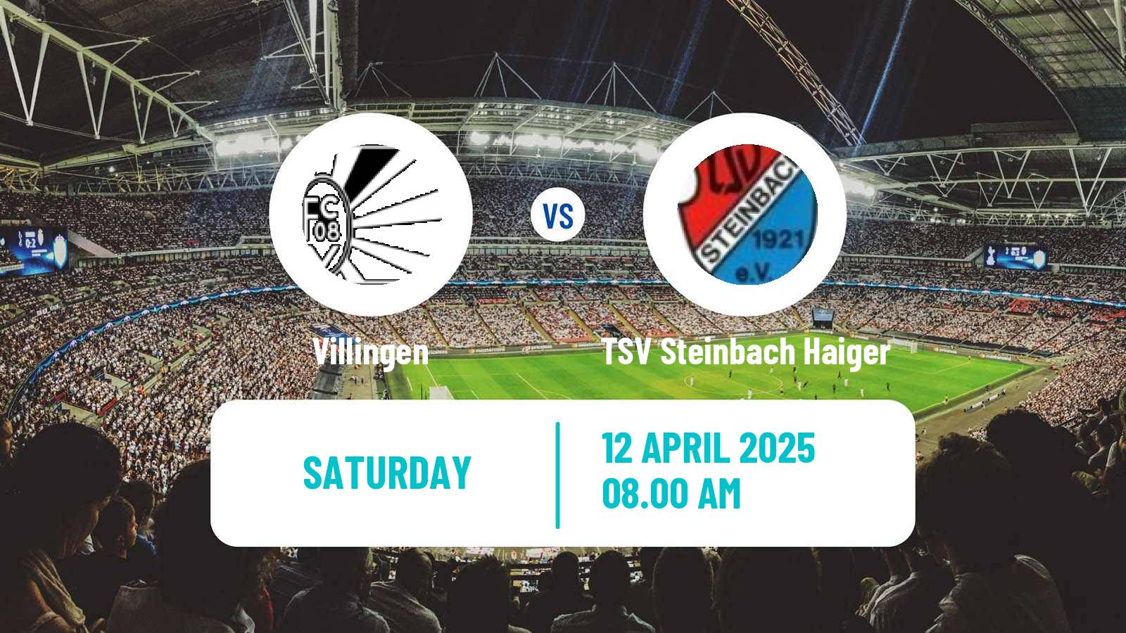 Soccer German Regionalliga Sudwest Villingen - TSV Steinbach Haiger
