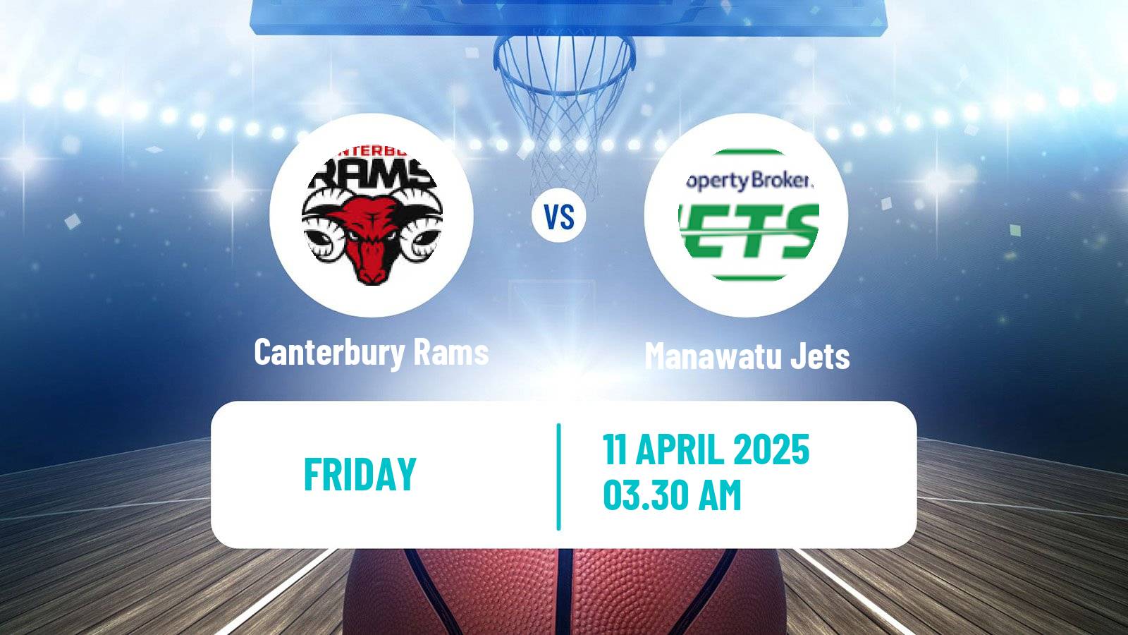 Basketball New Zealand NBL Canterbury Rams - Manawatu Jets