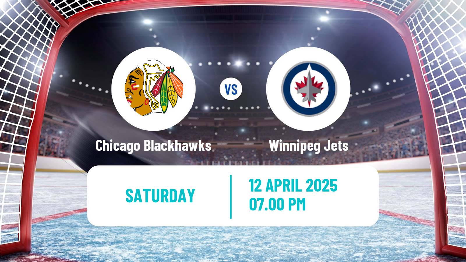 Hockey NHL Chicago Blackhawks - Winnipeg Jets
