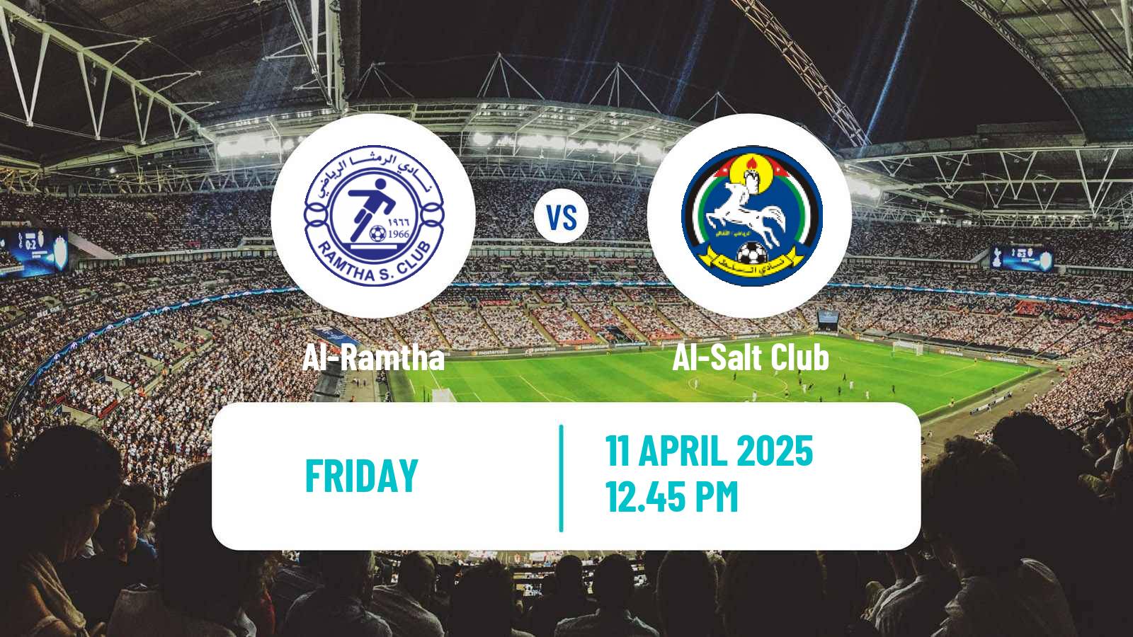 Soccer Jordan Premier League Al-Ramtha - Al-Salt
