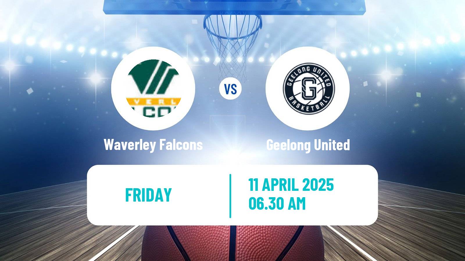 Basketball Australian NBL1 South Waverley Falcons - Geelong United