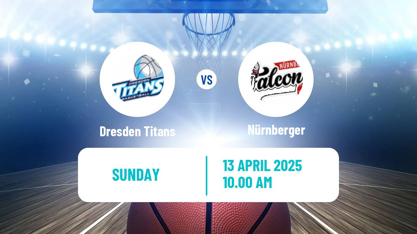 Basketball German Pro A Basketball Dresden Titans - Nürnberger