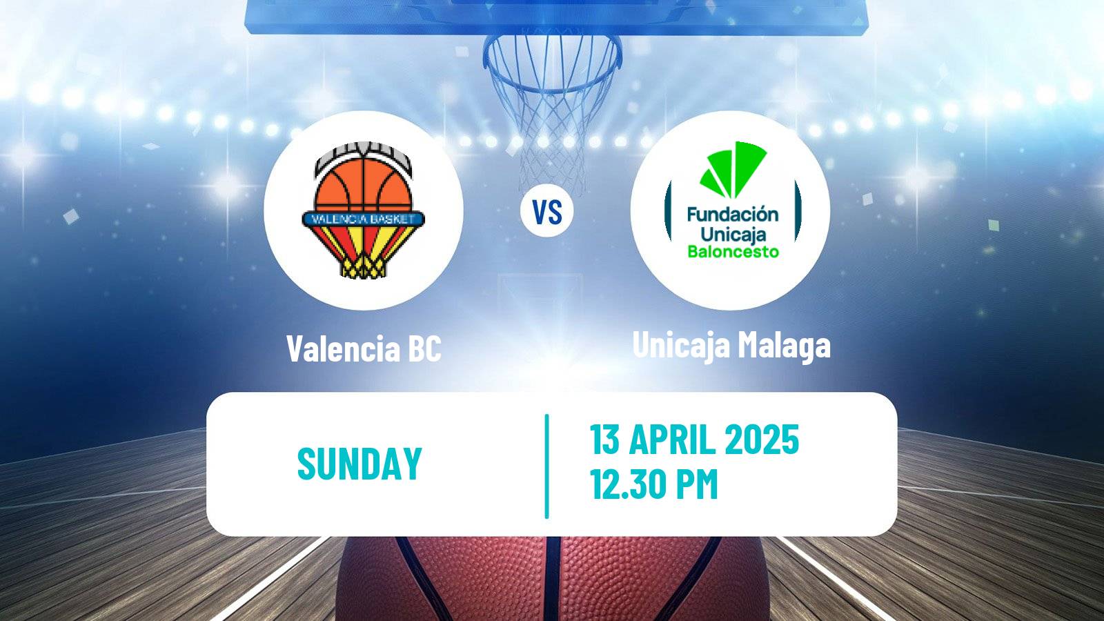 Basketball Spanish ACB League Valencia - Unicaja Malaga