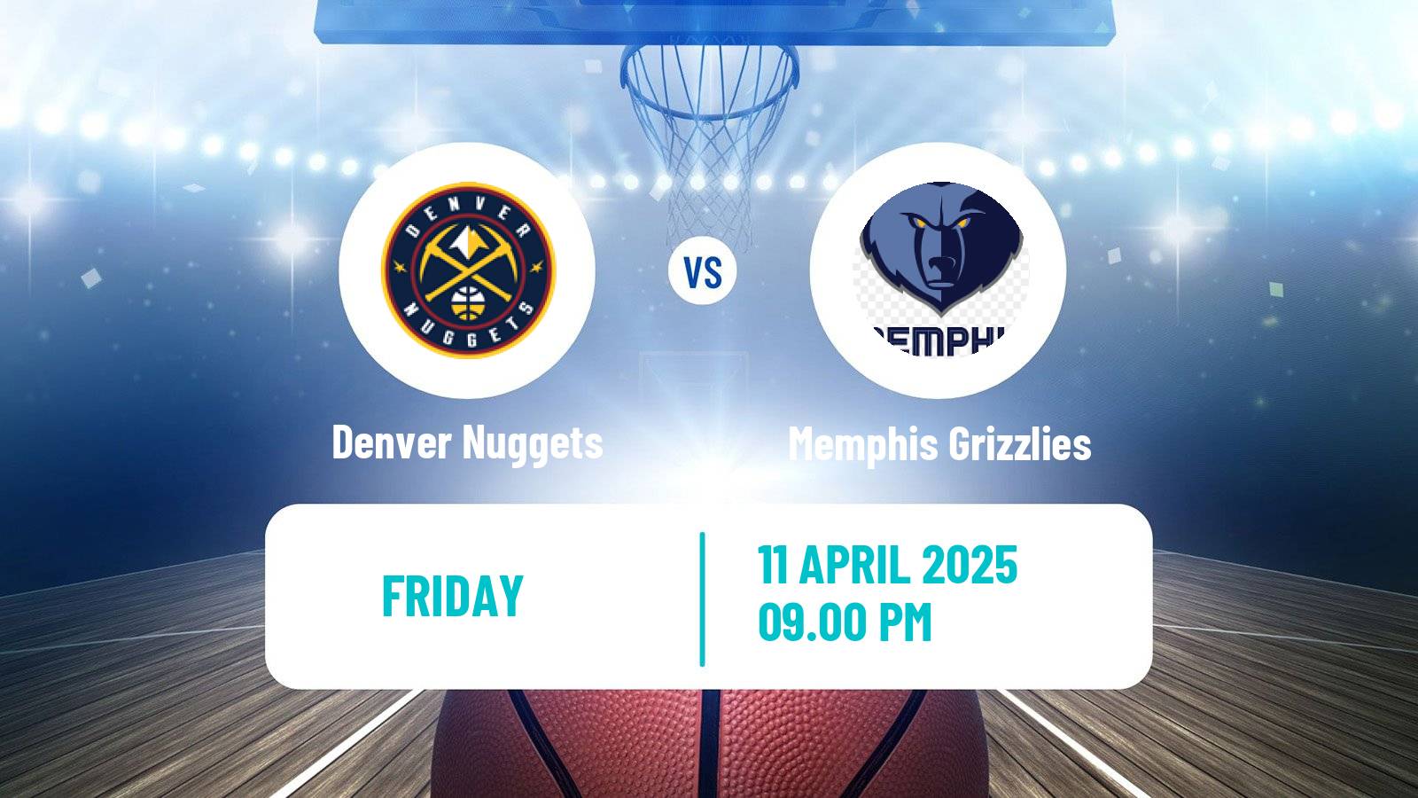 Basketball NBA Denver Nuggets - Memphis Grizzlies