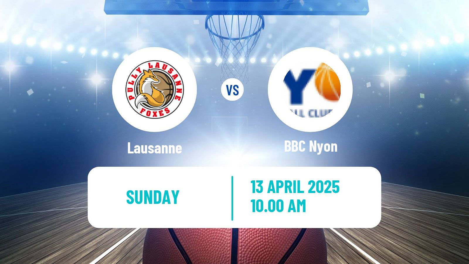 Basketball Swiss SB League Basketball Lausanne - BBC Nyon