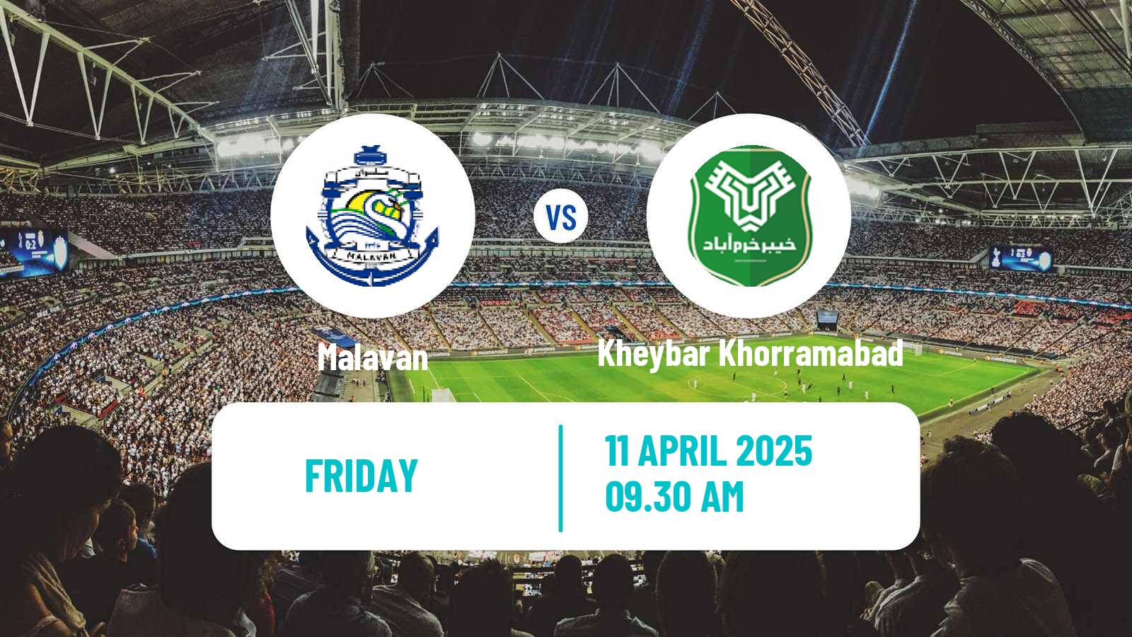 Soccer Iran Pro League Malavan - Kheybar Khorramabad