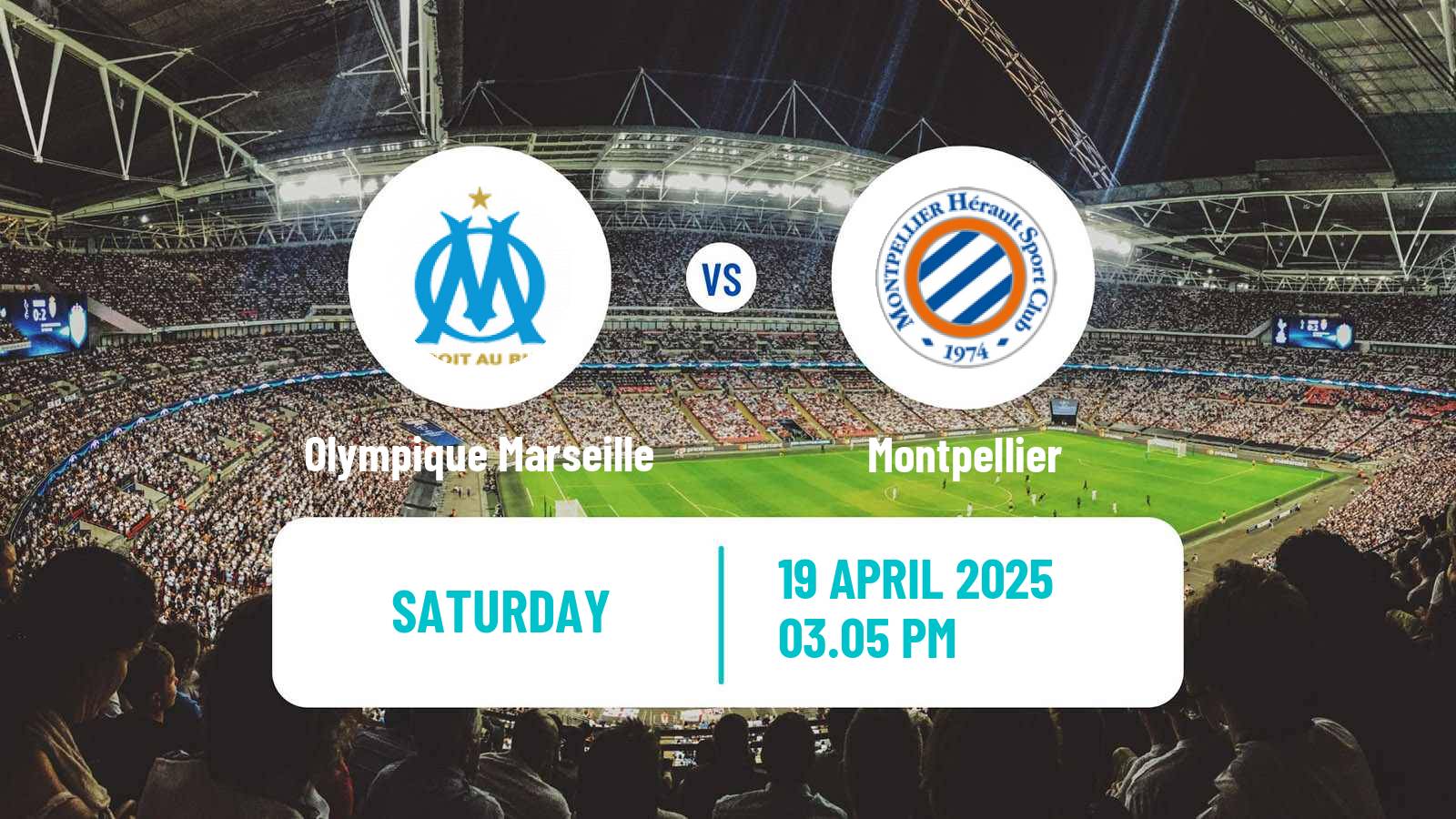 Soccer French Ligue 1 Olympique Marseille - Montpellier