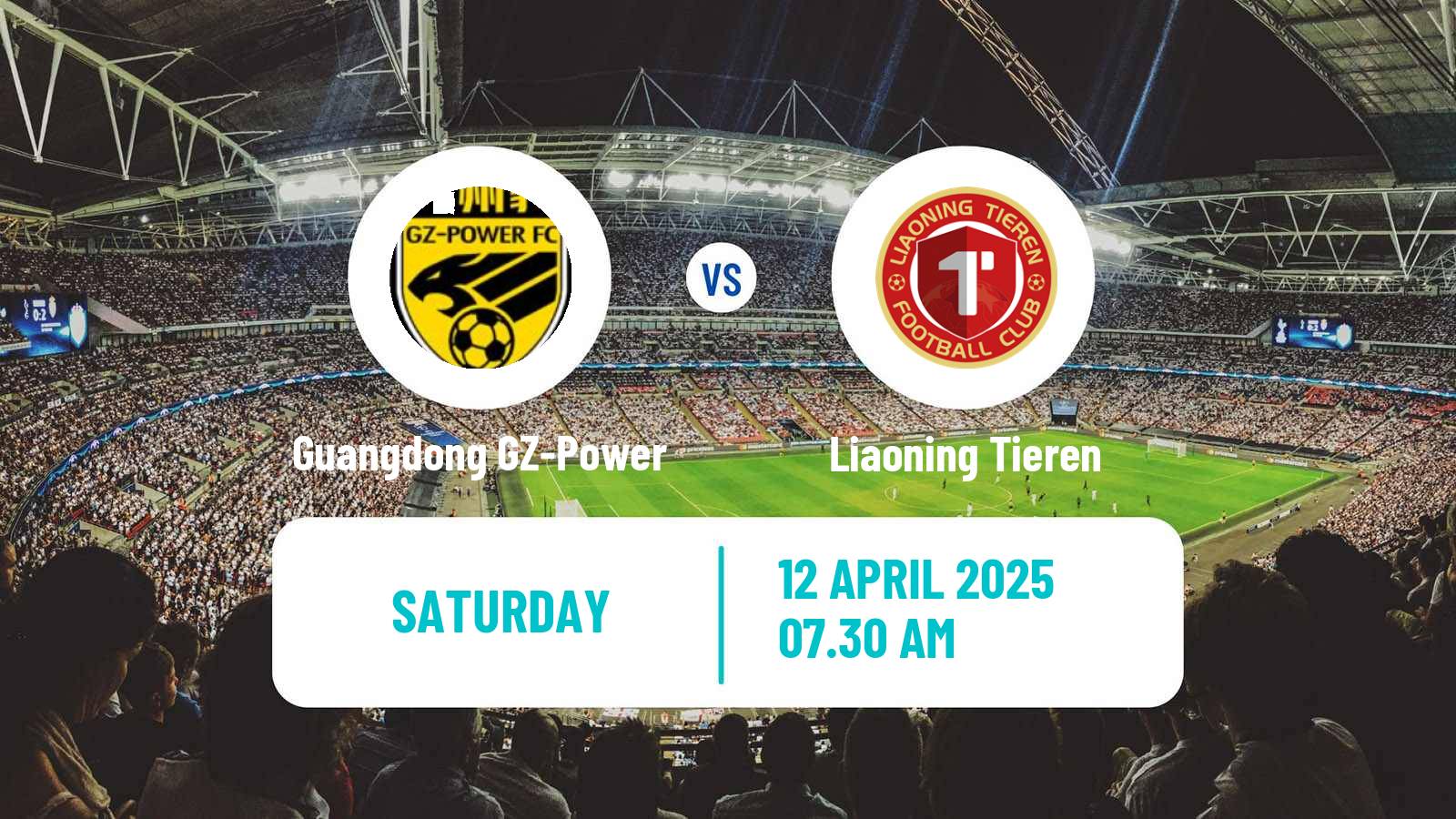 Soccer Chinese Jia League Guangdong GZ-Power - Liaoning Tieren