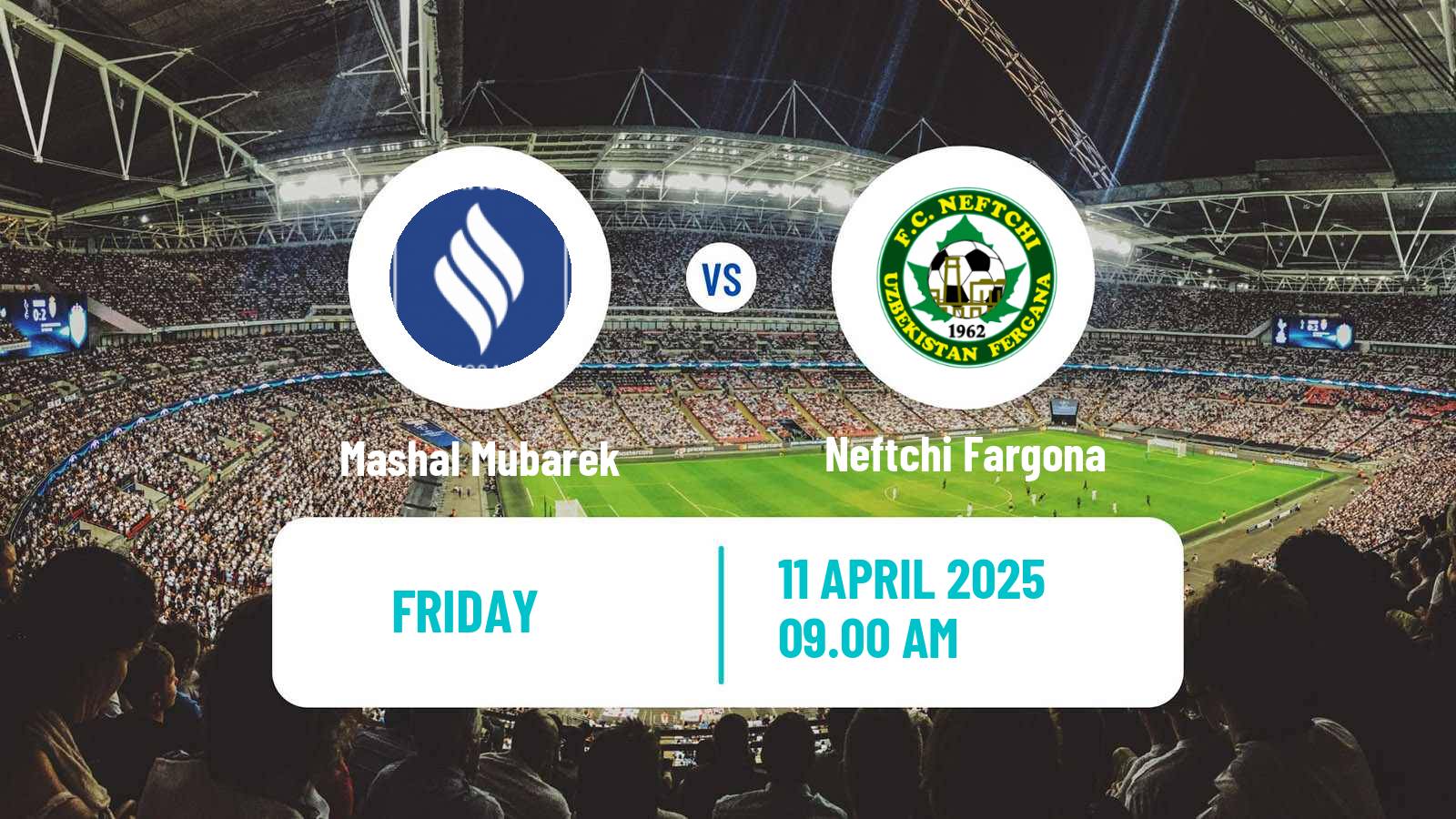 Soccer Uzbek League Mashal Mubarek - Neftchi Fargona