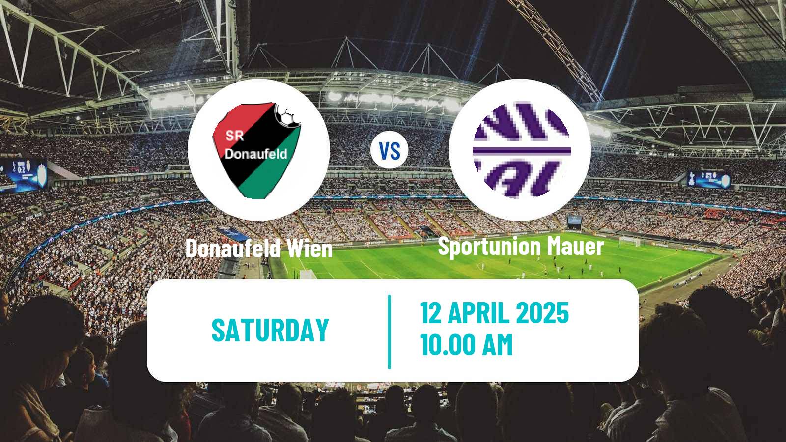 Soccer Austrian Regionalliga East Donaufeld Wien - Sportunion Mauer