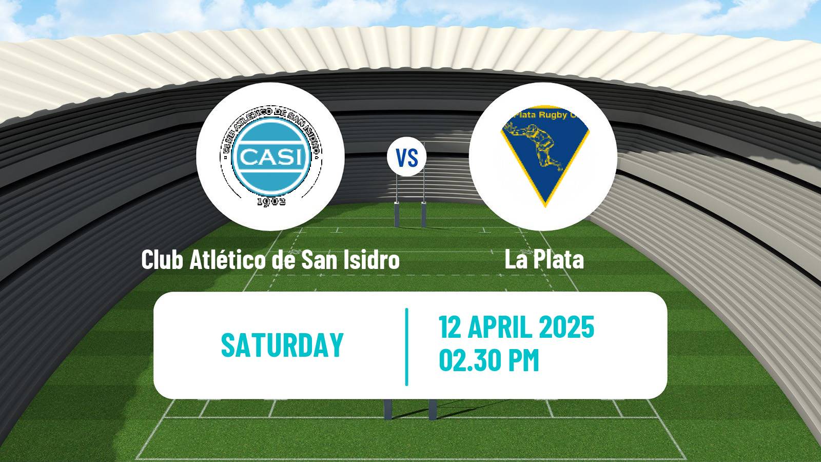 Rugby union Argentinian Top 13 Rugby Club Atlético de San Isidro - La Plata