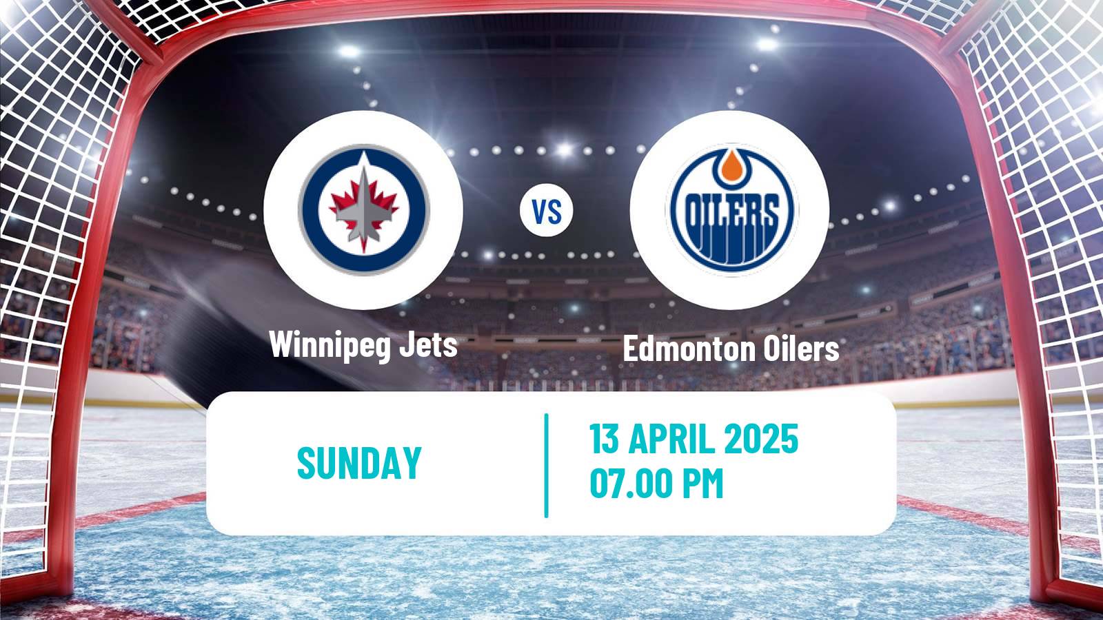Hockey NHL Winnipeg Jets - Edmonton Oilers