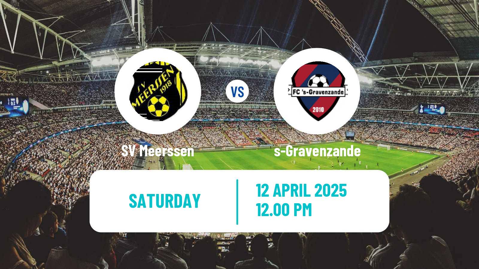 Soccer Dutch Derde Divisie Meerssen - s-Gravenzande