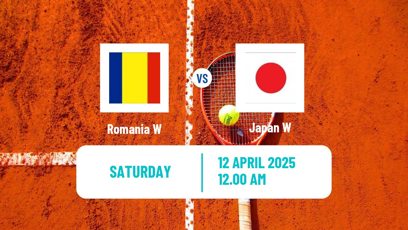 Tennis WTA Billie Jean King Cup World Group Teams Romania W - Japan W